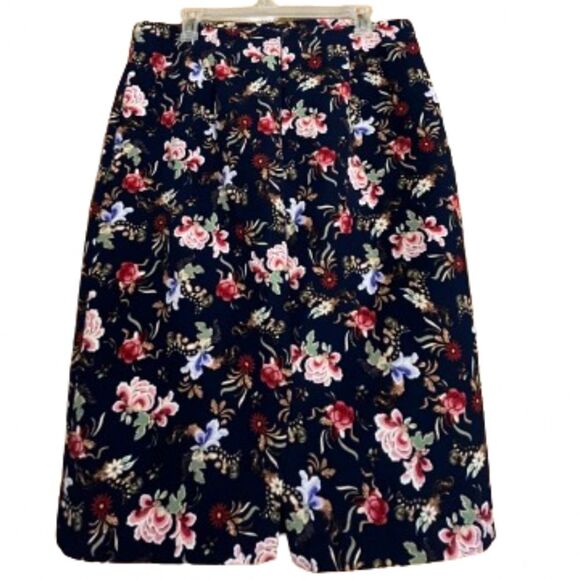 Philosophy Women’s Navy Multi in Floral Print Business/Office Pencil Skirt Sz-12 - Picture 7 of 7
